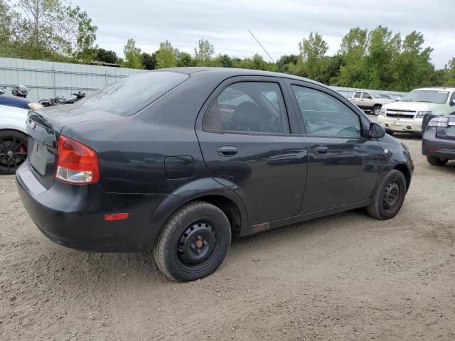 KL1TD56606B562575 - 2006 CHEVROLET AVEO BASE Czarny zdjęcie 3