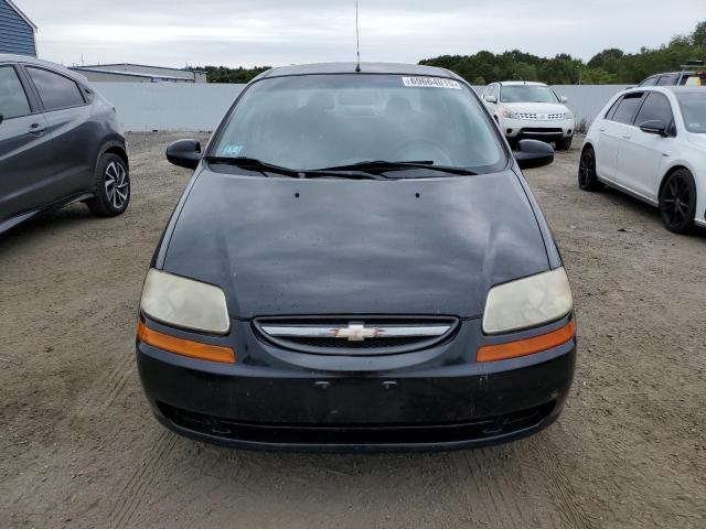 KL1TD56606B562575 - 2006 CHEVROLET AVEO BASE Czarny zdjęcie 5