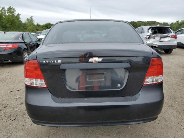 KL1TD56606B562575 - 2006 CHEVROLET AVEO BASE Czarny zdjęcie 6