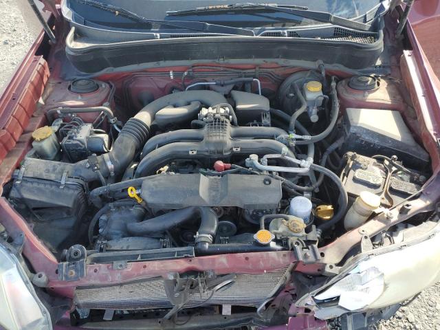 JF2SHADC8BH747136 - 2011 SUBARU FORESTER 2.5X PREMIUM RED photo 12