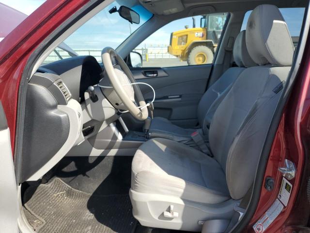 JF2SHADC8BH747136 - 2011 SUBARU FORESTER 2.5X PREMIUM RED photo 7