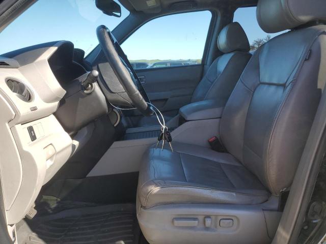 5FNYF4H5XEB035808 - 2014 HONDA PILOT EXL BLACK photo 7