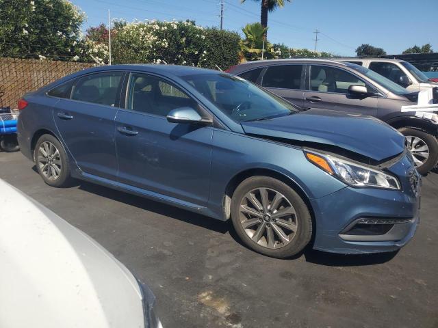5NPE34AF5HH459627 - 2017 HYUNDAI SONATA SPORT BLUE photo 4