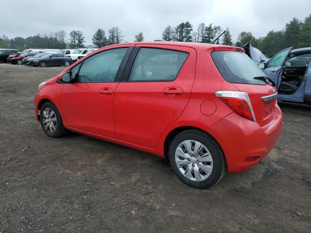 VNKKTUD33EA012731 - 2014 TOYOTA YARIS RED photo 2