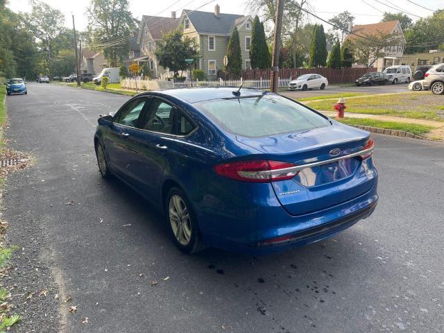 3FA6P0UU3JR122894 - 2018 FORD FUSION S HYBRID BLUE photo 3