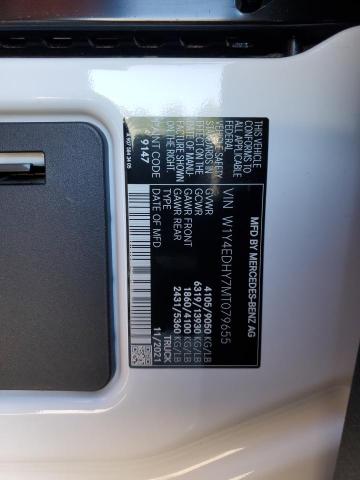 W1Y4EDHY7MT079655 - 2021 MERCEDES-BENZ SPRINTER 2500 WHITE photo 13