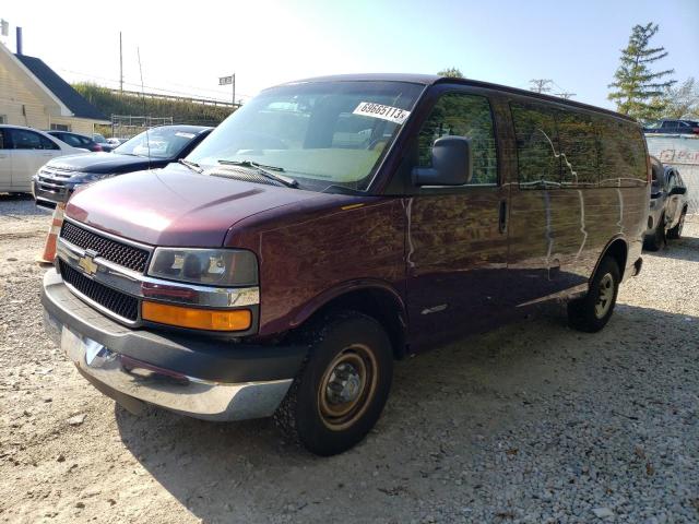 1GAGG25U741108318 - 2004 CHEVROLET EXPRESS G2 BURGUNDY photo 1