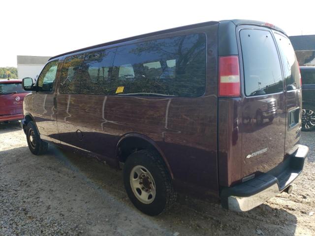 1GAGG25U741108318 - 2004 CHEVROLET EXPRESS G2 BURGUNDY photo 2