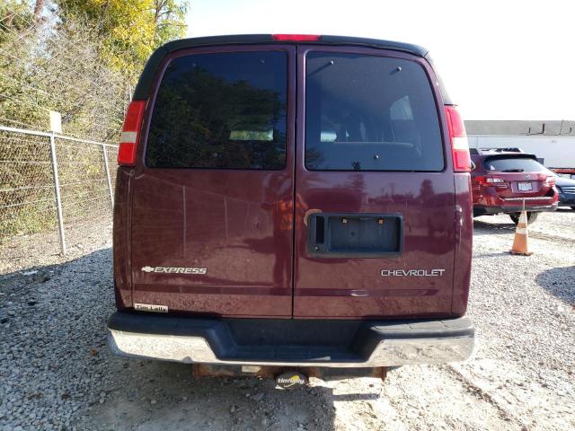 1GAGG25U741108318 - 2004 CHEVROLET EXPRESS G2 BURGUNDY photo 6