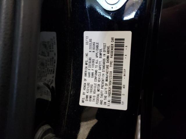 1HGCR2F79DA123008 - 2013 HONDA ACCORD EX BLACK photo 13