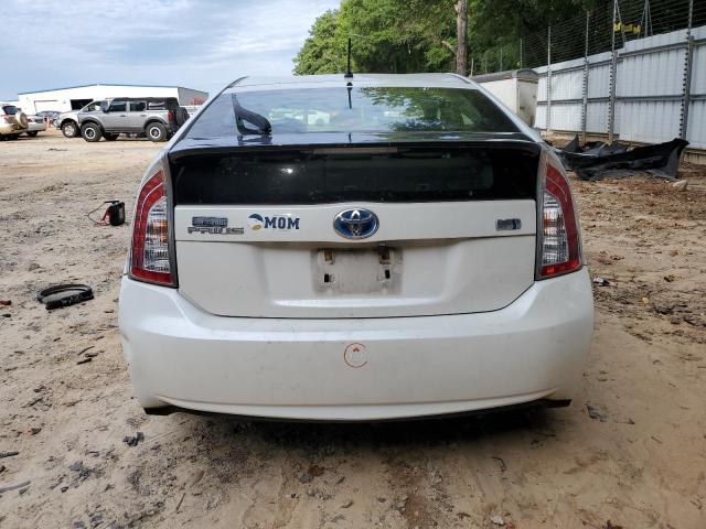 JTDKN3DUXD5576051 - 2013 TOYOTA PRIUS WHITE photo 6