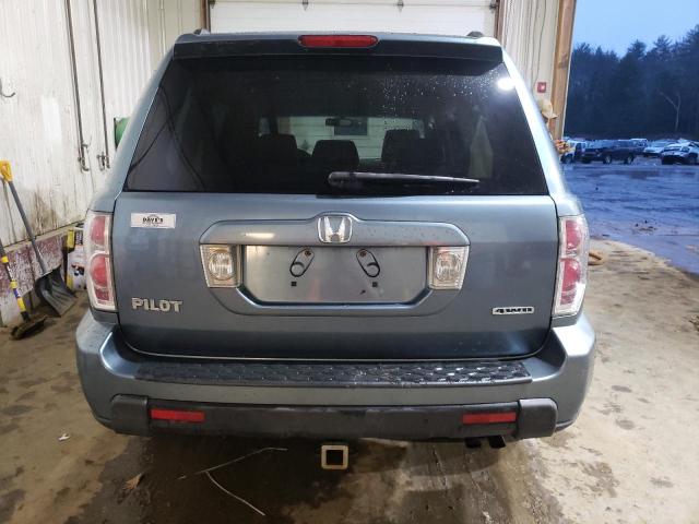 2HKYF18416H520007 - 2006 HONDA PILOT EX BLUE photo 6