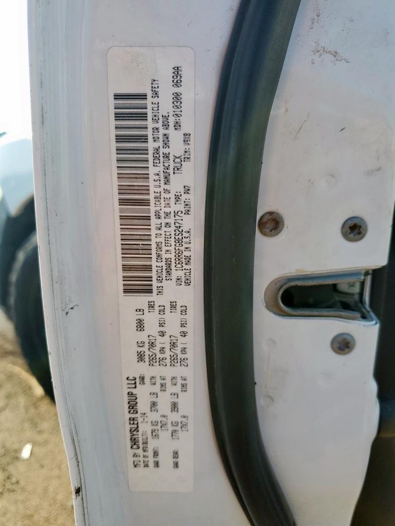 1C6RR6FG8ES247175 - 2014 RAM 1500 ST Ақ фото 12