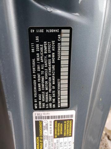 WVWFW7AH9CV006277 - 2012 VOLKSWAGEN EOS LUX 青绿色 照片 12