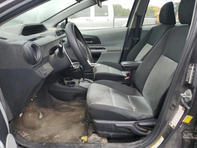 JTDKDTB36E1569085 - 2014 TOYOTA PRIUS C CHARCOAL photo 7