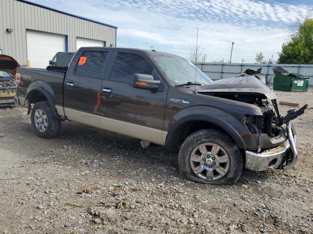 1FTPW14V19KC51314 - 2009 FORD F150 SUPERCREW BROWN photo 4