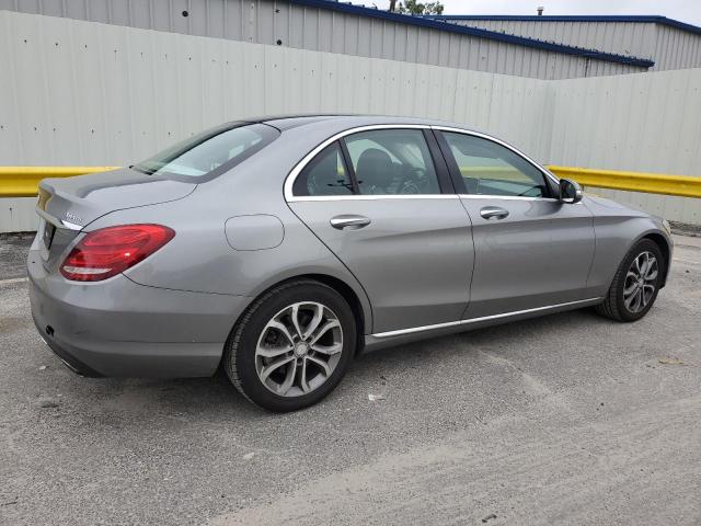55SWF4KB7FU033732 - 2015 MERCEDES-BENZ C 300 4MATIC GRAY photo 3