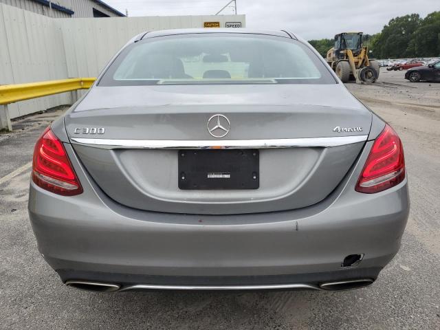 55SWF4KB7FU033732 - 2015 MERCEDES-BENZ C 300 4MATIC GRAY photo 6