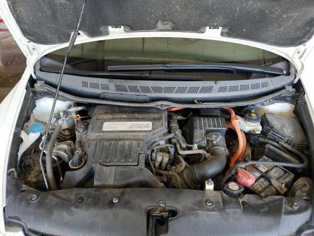 JHMFA36256S012996 - 2006 HONDA CIVIC HYBRID WHITE photo 11