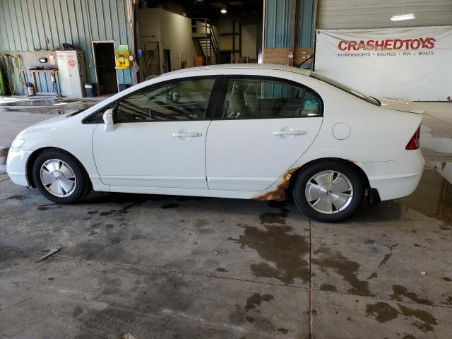 JHMFA36256S012996 - 2006 HONDA CIVIC HYBRID WHITE photo 2
