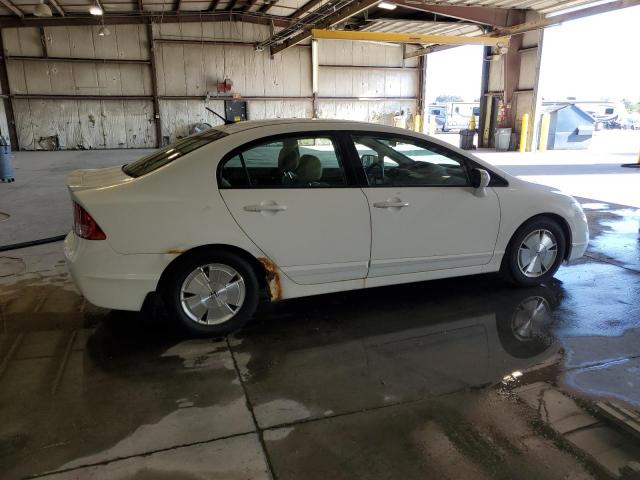 JHMFA36256S012996 - 2006 HONDA CIVIC HYBRID WHITE photo 3