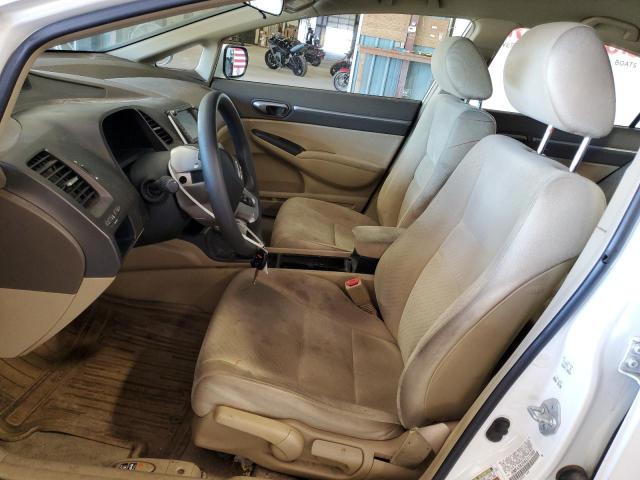 JHMFA36256S012996 - 2006 HONDA CIVIC HYBRID WHITE photo 7