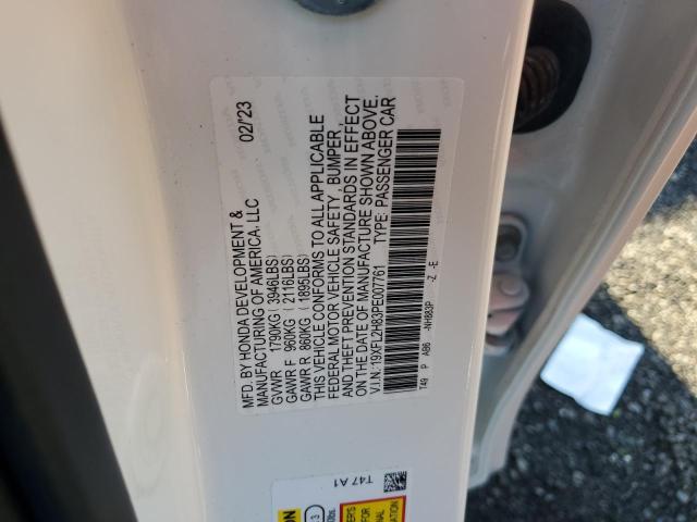 19XFL2H83PE007761 - 2023 HONDA CIVIC SPORT Ақ фото 12