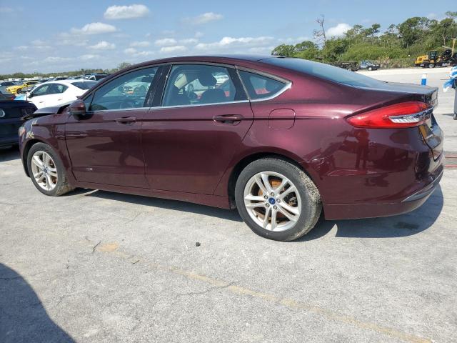 3FA6P0HDXJR158009 - 2018 FORD FUSION SE 栗色 照片 2