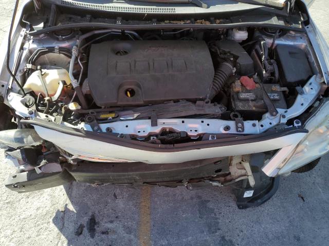 5YFBU4EE1DP152101 - 2013 TOYOTA COROLLA BASE Արծաթագույն լուսանկար 11