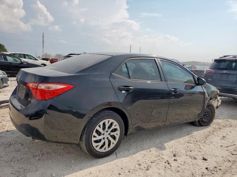 5YFBURHE6KP911489 - 2019 TOYOTA COROLLA L BLACK photo 3
