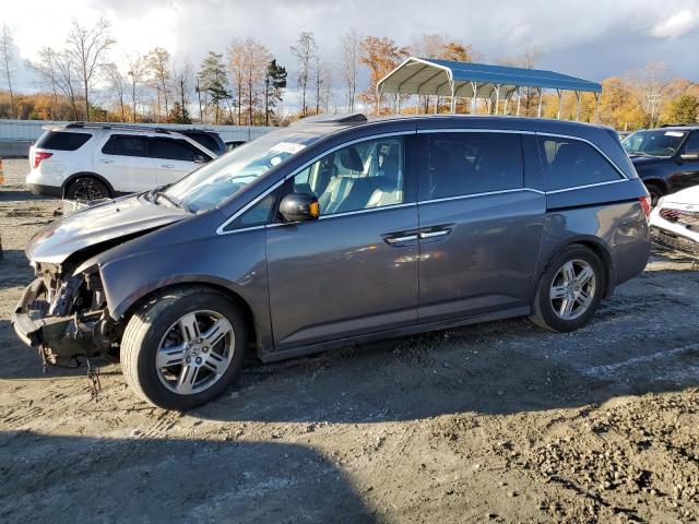 5FNRL5H97CB034604 - 2012 HONDA ODYSSEY TOURING GRAY photo 1