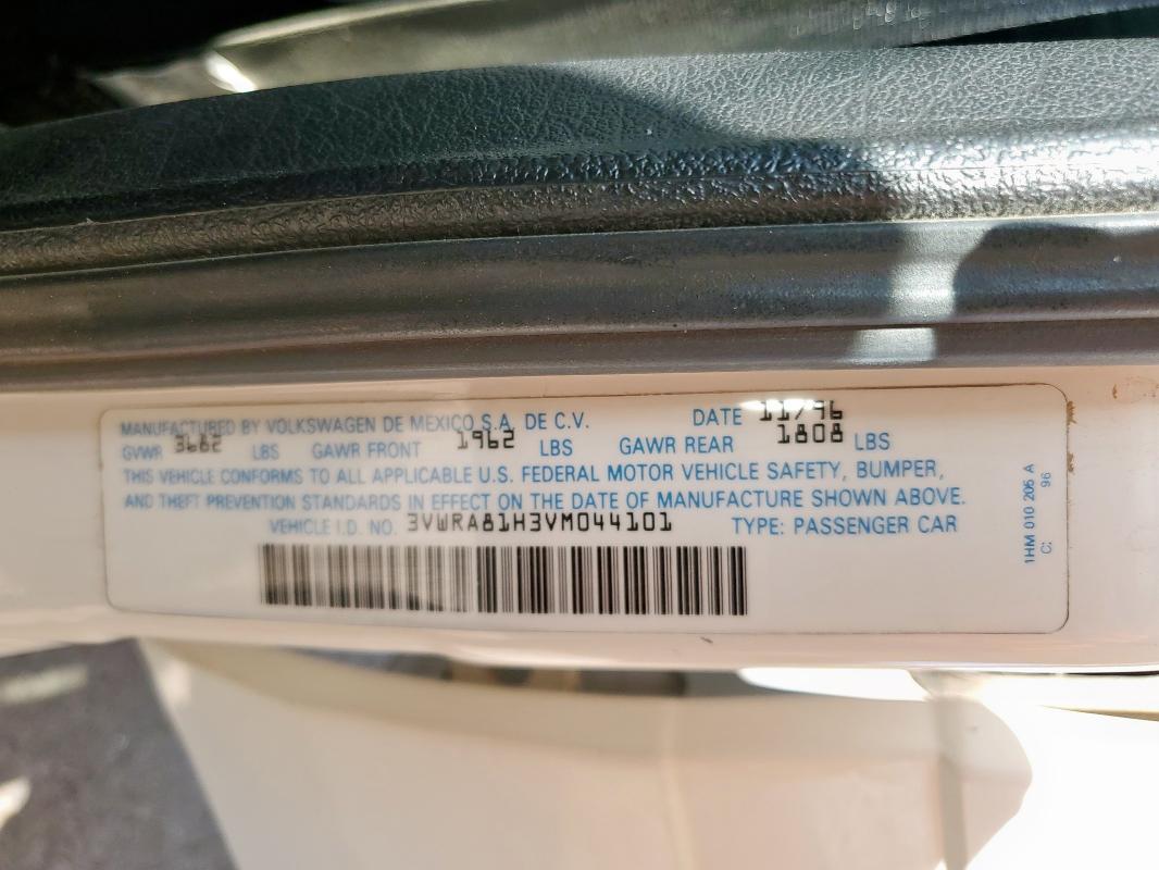 3VWRA81H3VM044101 - 1997 VOLKSWAGEN JETTA GL WHITE photo 12