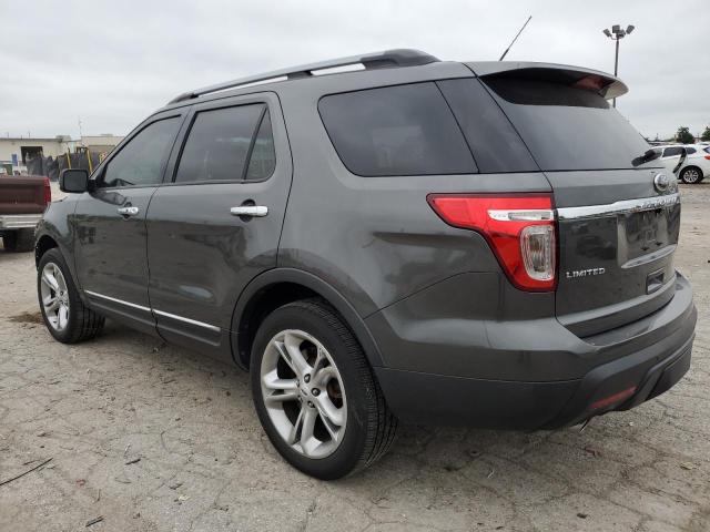 1FM5K8F89FGC69380 - 2015 FORD EXPLORER LIMITED ნაცრისფერი ფოტო 2