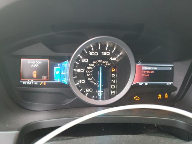 1FM5K8F89FGC69380 - 2015 FORD EXPLORER LIMITED ნაცრისფერი ფოტო 9