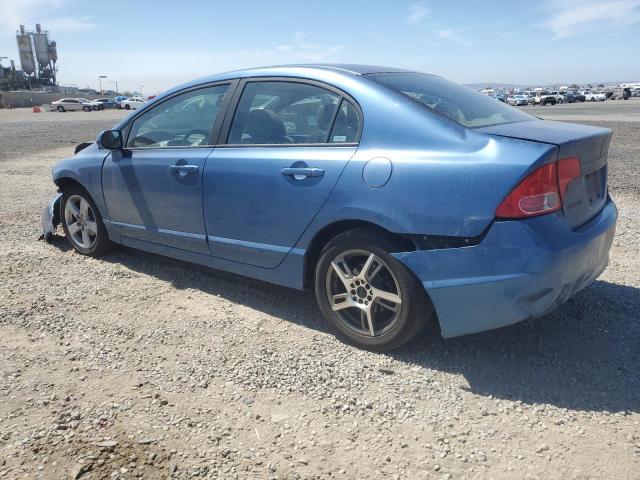 1HGFA16898L068139 - 2008 HONDA CIVIC EX BLUE photo 2