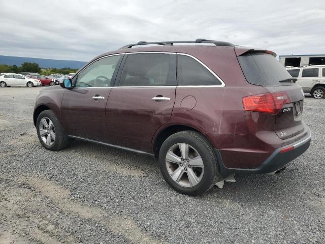 2HNYD2H3XCH514174 - 2012 ACURA MDX TECHNOLOGY MAROON photo 2