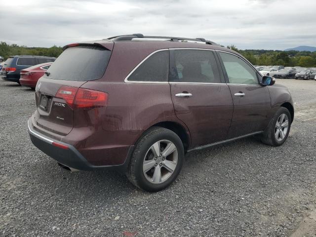 2HNYD2H3XCH514174 - 2012 ACURA MDX TECHNOLOGY MAROON photo 3