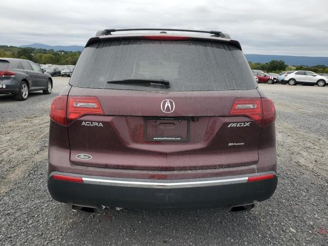 2HNYD2H3XCH514174 - 2012 ACURA MDX TECHNOLOGY MAROON photo 6