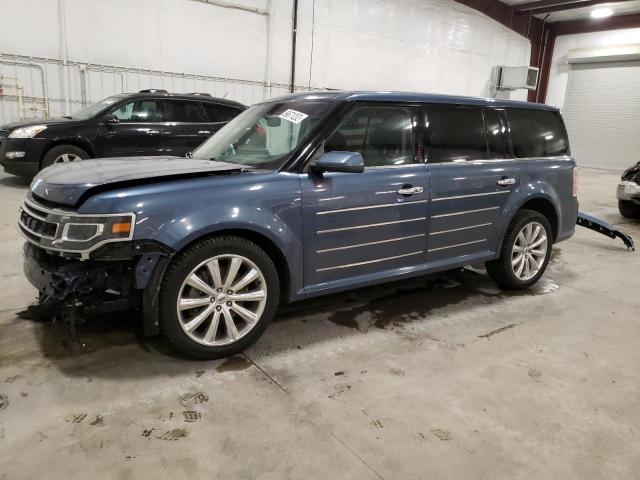 2FMHK6DT8KBA10048 - 2019 FORD FLEX LIMITED BLUE photo 1