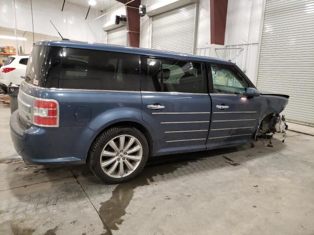 2FMHK6DT8KBA10048 - 2019 FORD FLEX LIMITED BLUE photo 3