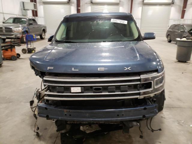 2FMHK6DT8KBA10048 - 2019 FORD FLEX LIMITED BLUE photo 5