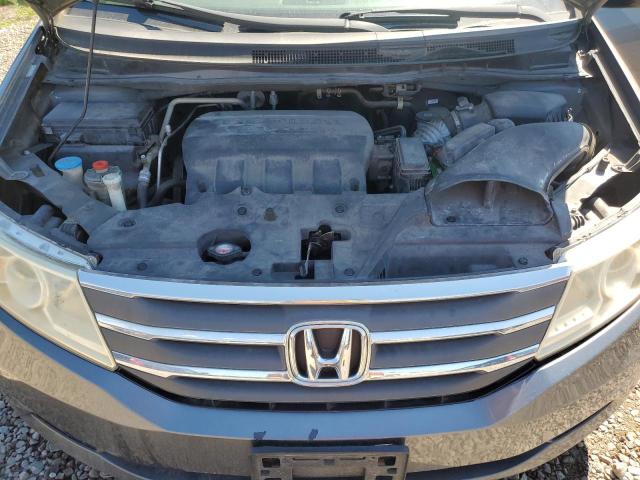 5FNRL5H63BB053378 - 2011 HONDA ODYSSEY EXL GRAY photo 12