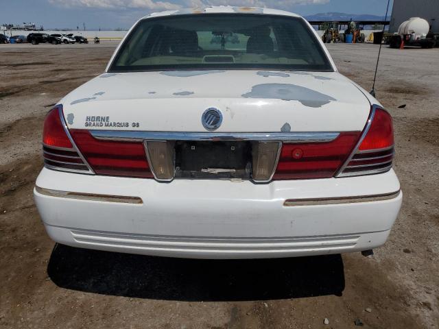 2MEFM74W15X603374 - 2005 MERCURY GRAND MARQUIS GS WHITE photo 6