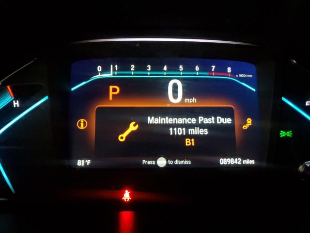 5FNRL6H75KB071881 - 2019 HONDA ODYSSEY EXL ნაცრისფერი ფოტო 9