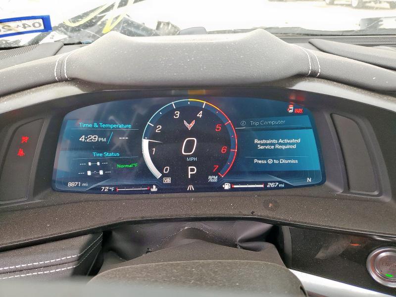 1G1YA2D48R5122168 - 2024 CHEVROLET CORVETTE STINGRAY 1LT WHITE photo 9