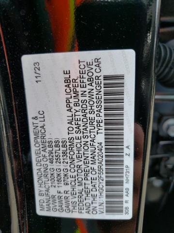 1HGCY2F55RA020404 - 2024 HONDA ACCORD HYBRID SPORT BLACK photo 12