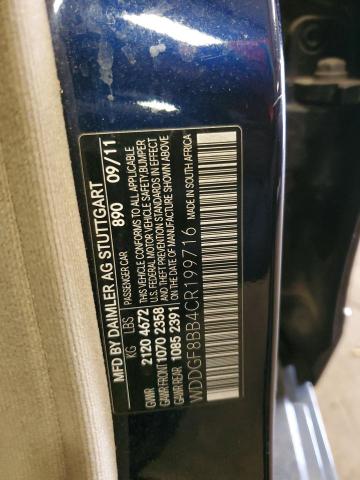 WDDGF8BB4CR199716 - 2012 MERCEDES-BENZ C 300 4MATIC BLUE photo 13