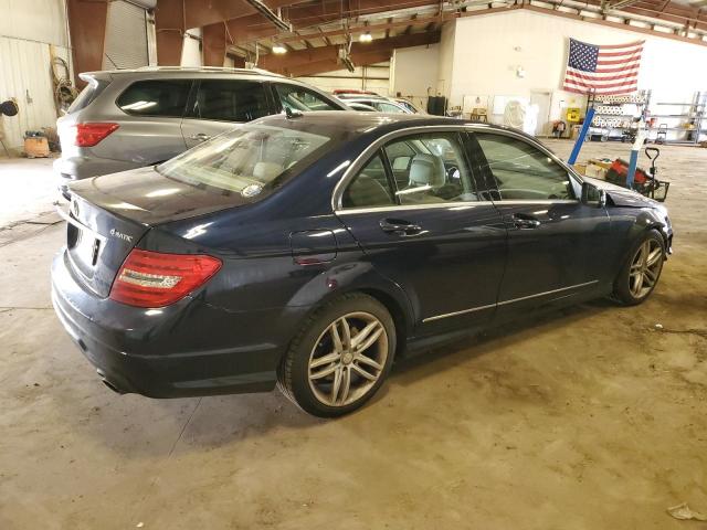 WDDGF8BB4CR199716 - 2012 MERCEDES-BENZ C 300 4MATIC BLUE photo 3