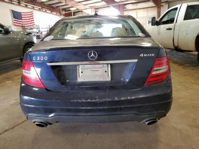 WDDGF8BB4CR199716 - 2012 MERCEDES-BENZ C 300 4MATIC BLUE photo 6