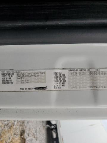 3AKJGLD65ESFP4678 - 2014 FREIGHTLINER CASCADIA 白色 照片 10